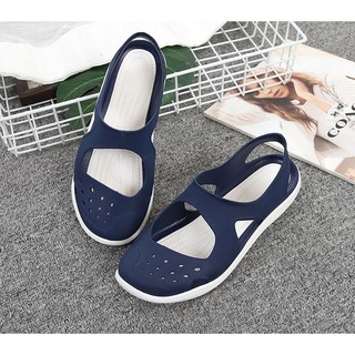 Giày nhựa đi biển, giày nhựa đi mưa xanh than sp53
