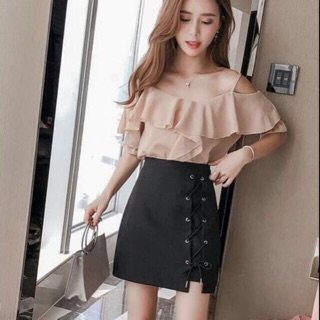 Chân váy bút chì umi đan dây hàng Quảng Châu