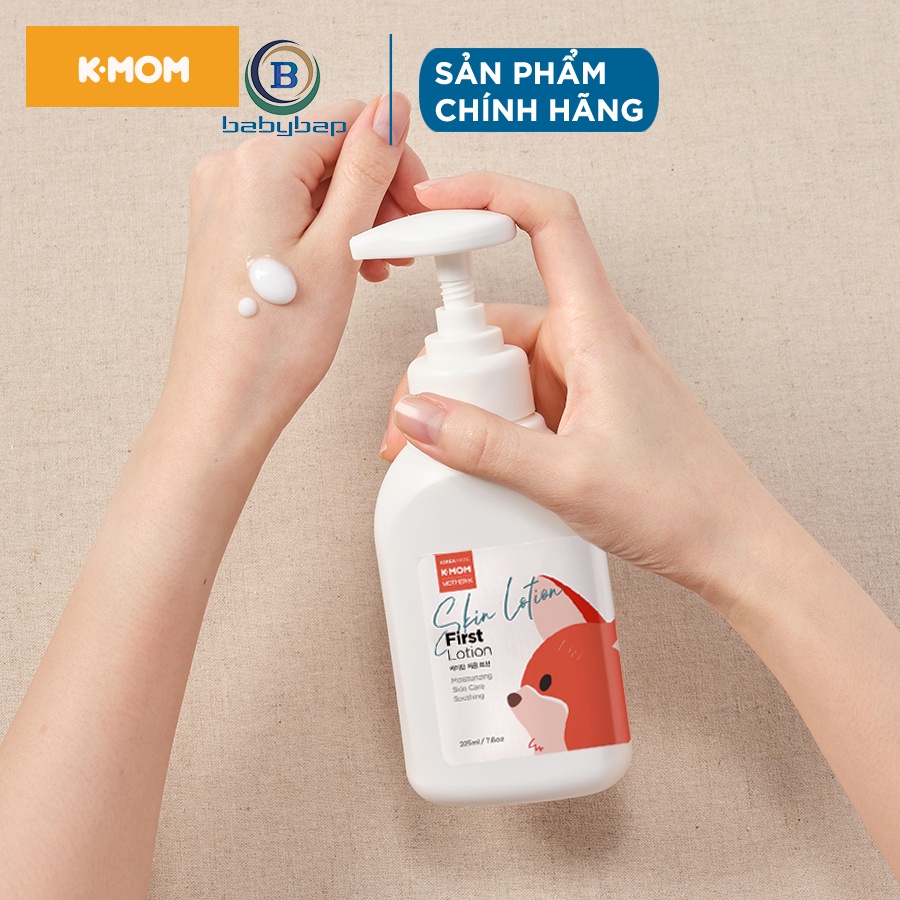 Sữa Dưỡng Ẩm Jojoba Hữu Cơ Cho Bé K-Mom Nhẹ Nhàng Và An Toàn Tuyệt Đối (225ml)