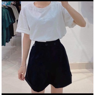 Quần short cạp cao 2 khuy