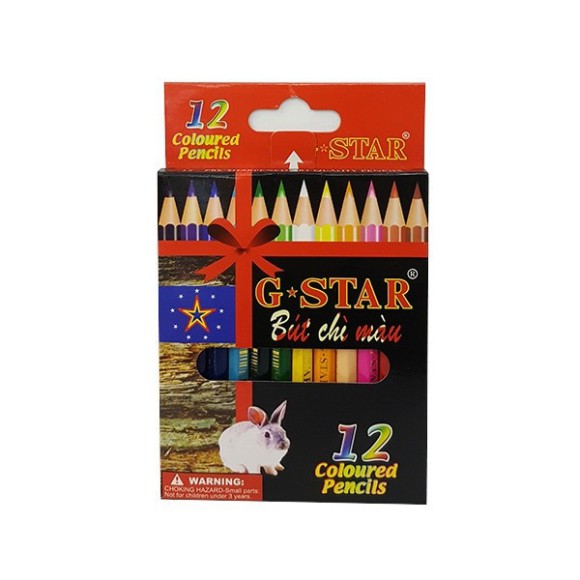 Rẻ Cực- Bút chì màu Gstar -12 màu ngắn