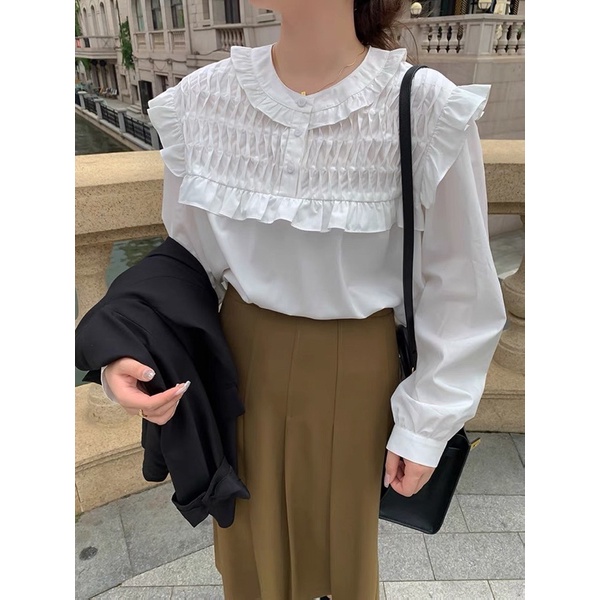 Áo bèo ly vintage tiểu thư by