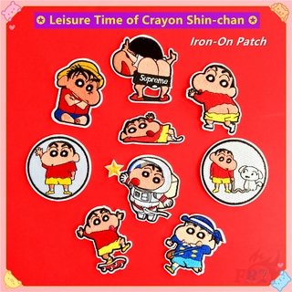 Miếng dán ủi thêu họa tiết hoạt hình shin-chan dễ thương