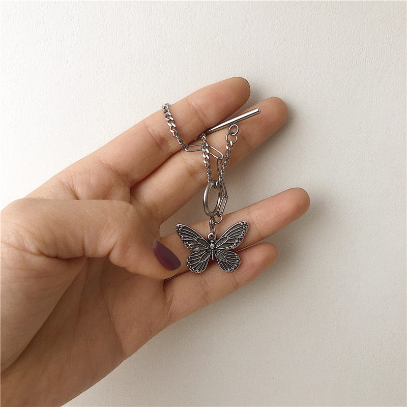 Vòng cổ Mặt Hình Bướm Phong Cách Vintage JP1