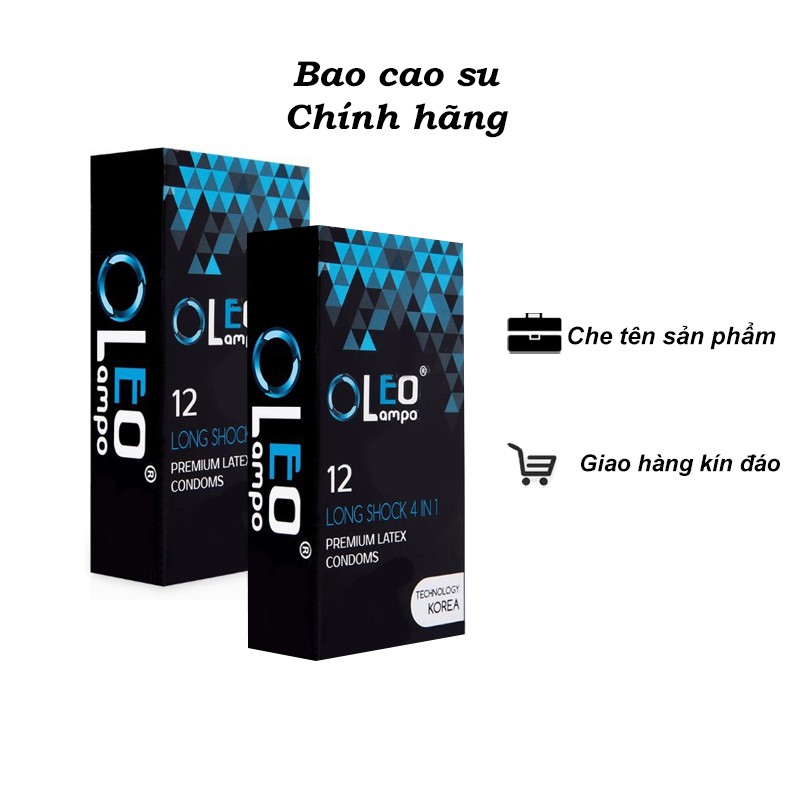 [CAM KẾT CHÍNH HÃNG] COMBO 2 HỘP BAO CAO SU OLEO KÉO DÀI THỜI GIAN QUAN HỆ - 24 CÁI