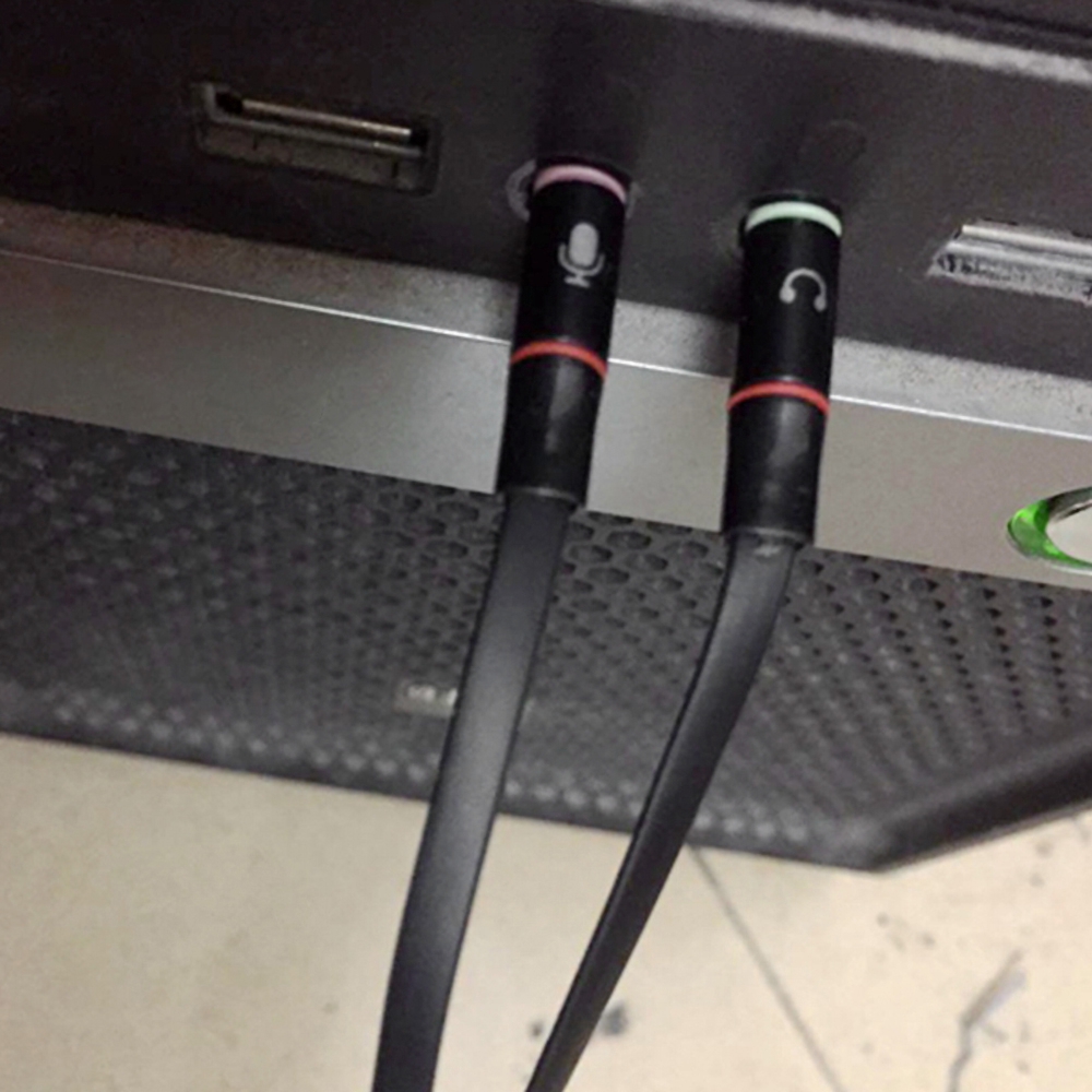 Cáp chia tai nghe hình chữ y jack cắm 3.5mm cho laptop/pc tiện dụng