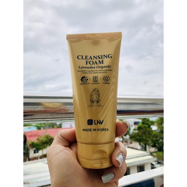 Kem rửa mặt Collagen Lavender ỏganic đào thải kim loại nặng như chì và thuỷ ngân cấp nước làm sạch da.