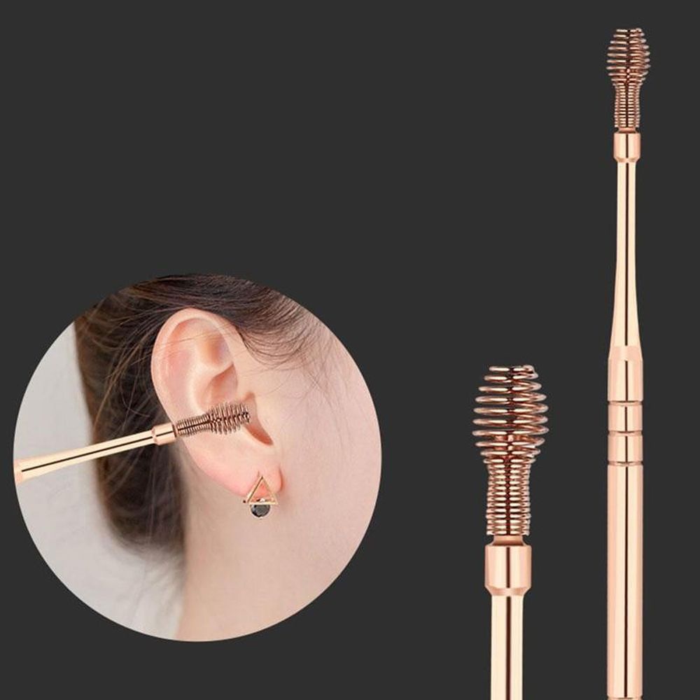 Bộ 7 Dụng Cụ Vệ Sinh Ráy Tai Bằng Thép Không Gỉ Thiết Kế Nhỏ Gọn Tiện Dụng