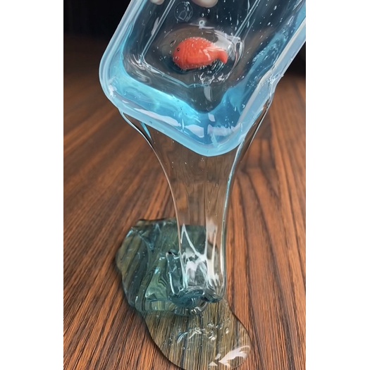 SLIME TRONG "Bể Cá Xanh"💦Con mèo bán slime💦Clear Slime