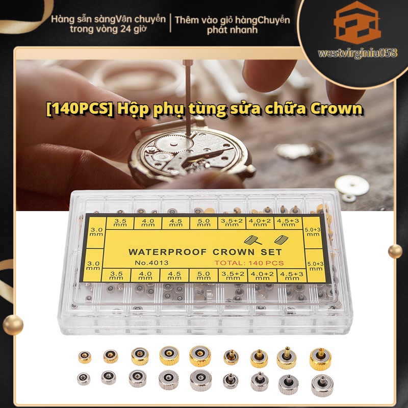 Có thể bán buôn Hộp 140 Phụ Kiện Sửa Chữa Thay Thế Cho Đồng Hồ Đeo Tay Bằng Thép Không Gỉ westvirginia058 Hàng giao ngay