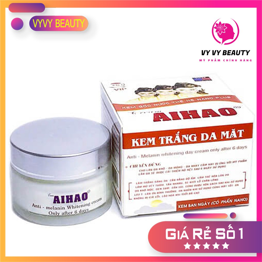 [HIỆU QUẢ SAU 7 NGÀY SỬ DỤNG]Kem dưỡng trắng da, kem trắng da mặt - Kem AIHAO Trắng Da Mặt (Ban Ngày