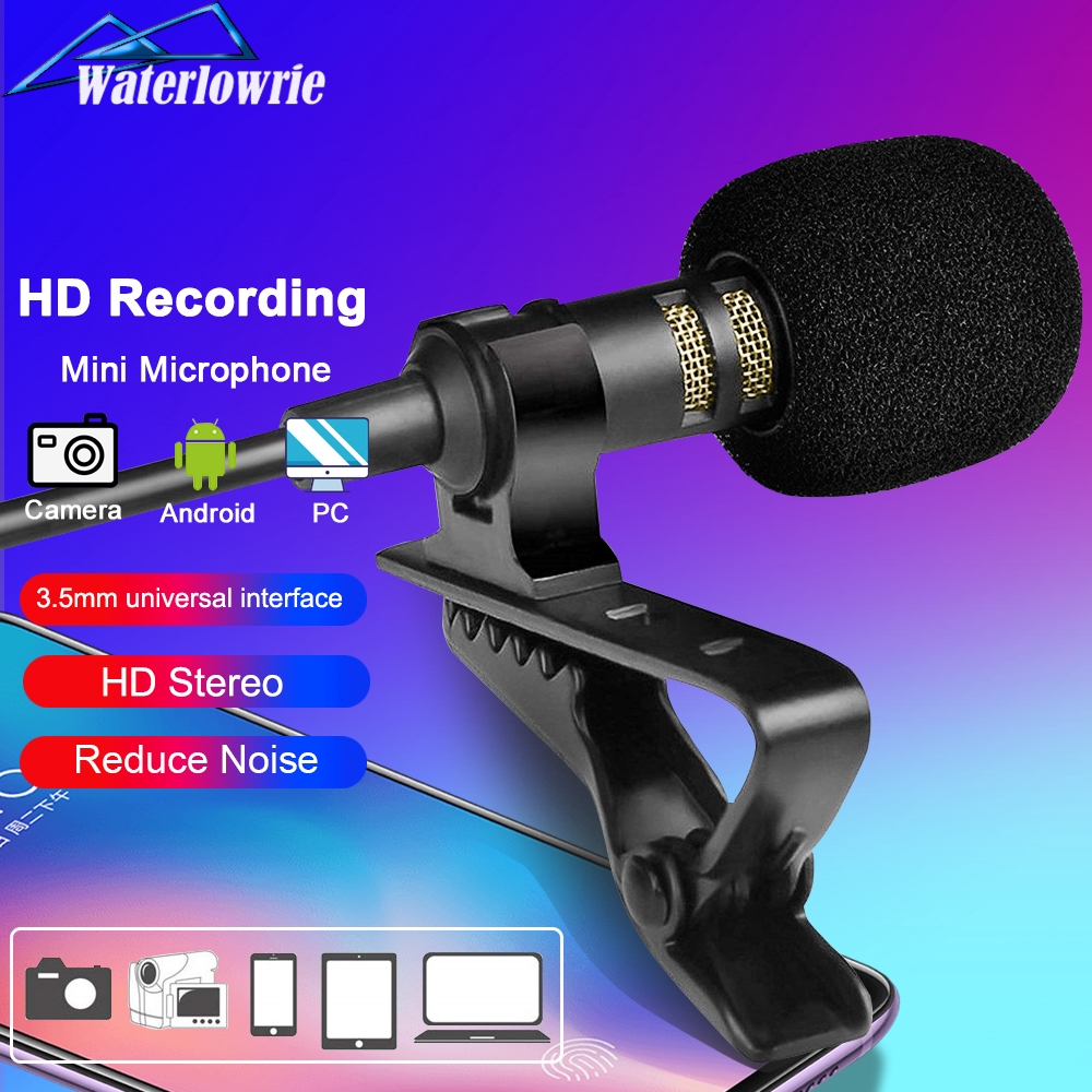 PC / Điện thoại / Camera Mini USB Microphone ve micrô dây chuyền Mic xách tay bên ngoài khuyết Microphon cho iPhone Computer Laptop