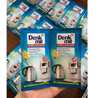 Bột tẩy cặn ấm, bình đựng nước DENKMIT Schnell Entkalker, vỉ 2 gói