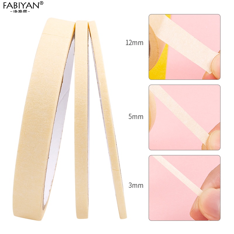 Bộ 3 Cuộn Băng Keo Làm Móng Fabiyan Hỗ Trợ Thiết Kế Họa Tiết Sọc Trang Trí Rìa Móng Tay Nghệ Thuật
