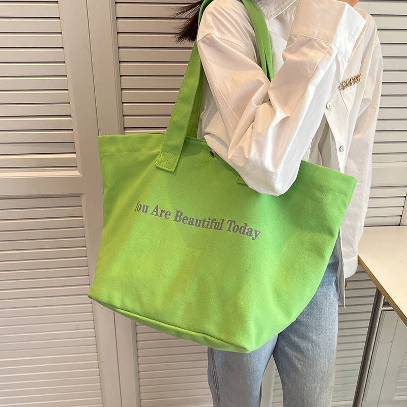 Túi Xách canvas Đeo Vai Sức Chứa Lớn Dành Cho Nữ