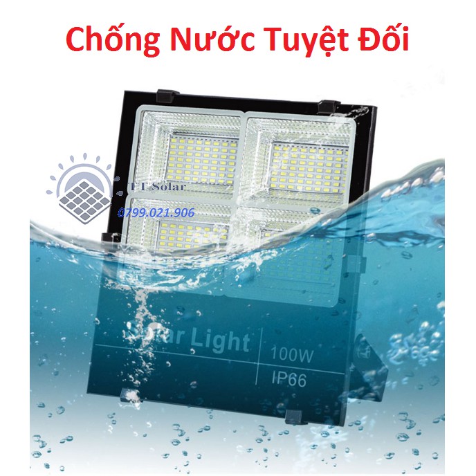 ĐÈN PHA LED NĂNG LƯỢNG MẶT TRỜI 200w , Solar Light , IP66 chống nước , NHÔM ĐÚC NGUYÊN KHỐ ABM Solar