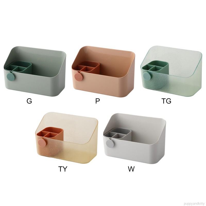Giỏ Đựng Mỹ Phẩm Màu Trơn Đơn Giản 17x10 X 8cm