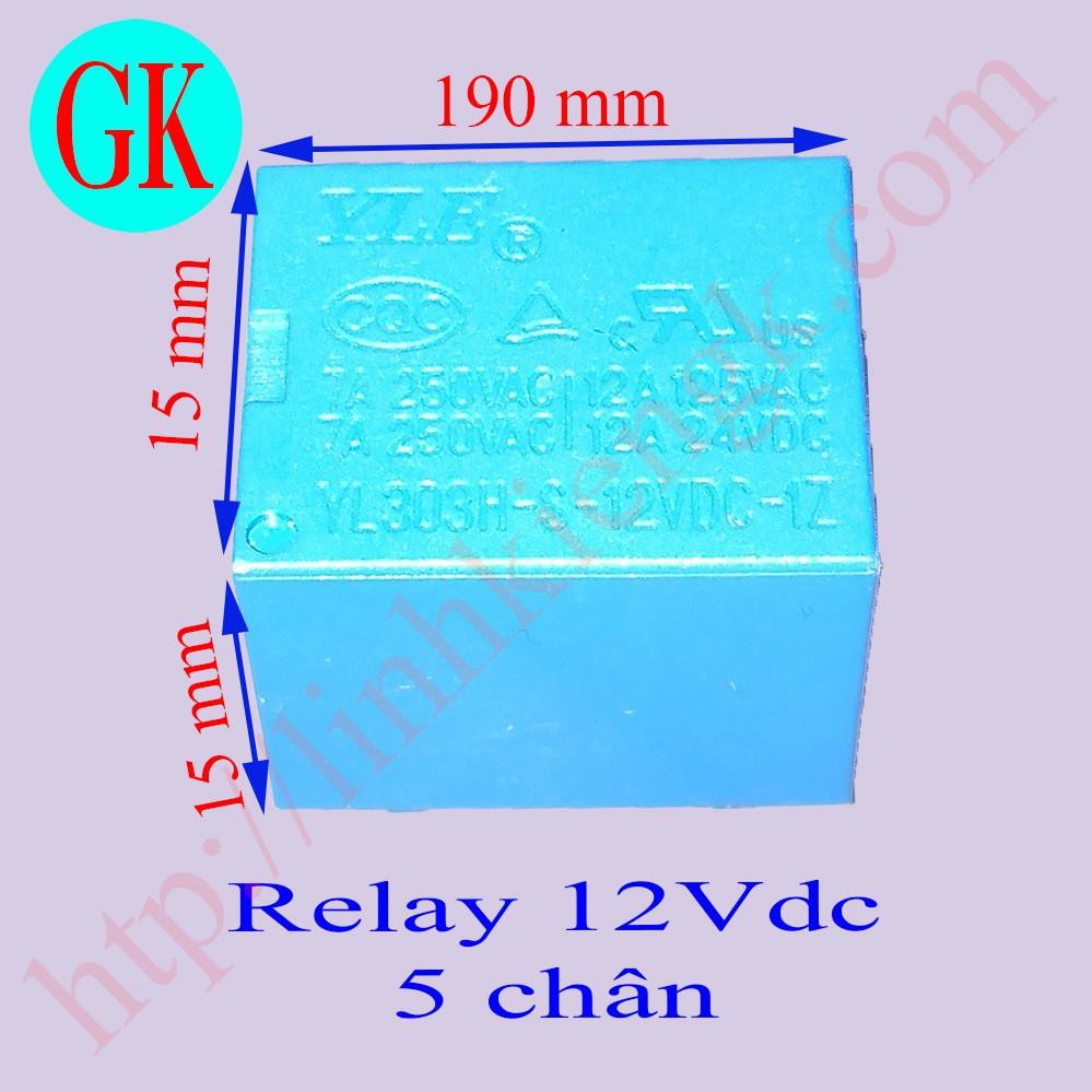 Rơ le 12v 5 chân - YL303H-S-12VDC-1Z [A-09]