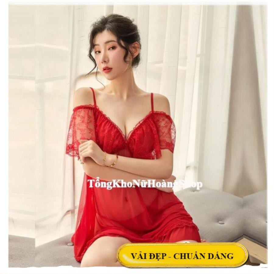 [ Chất Đẹp - Form Chuẩn]❤HOT NHẤT ❤ váy ngủ thun lưới ren -đầm ngủ sexy cao cấp B1040  ྇