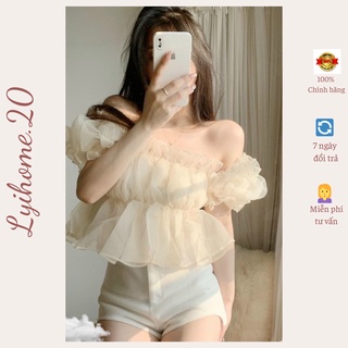 Áo kiểu trễ vai tiểu thư Lyihome cực xinh, hợp thời trang, lên form chuẩn