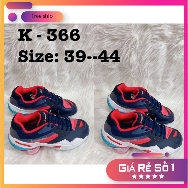 Giày cầu lông, giày bóng chuyền, điền kinh 🏐 CAO CẤP ⚡Free Ship⚡ đế cao su được khâu full đế + Tặng bó gối chính hãng