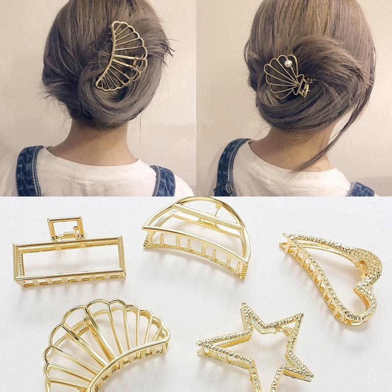 Korean style retro metal hairpin for women