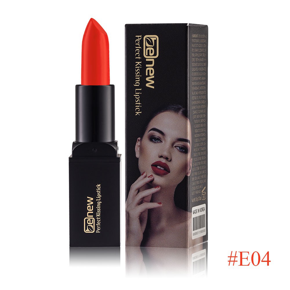 Son lì Benew dưỡng siêu mềm mượt màu Đỏ Cam - Benew Perfect Kissing Lipstick E04