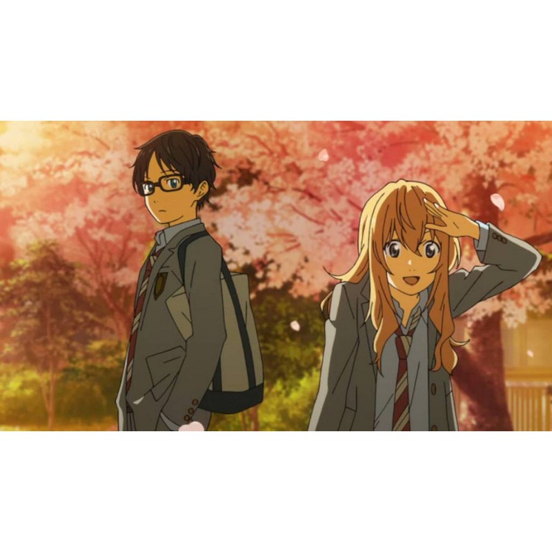 Poster THÁNG TƯ LÀ LỜI NÓI DỐI CỦA EM YOUR LIE IN APRIL tranh treo album ảnh in hình anime chibi đẹp