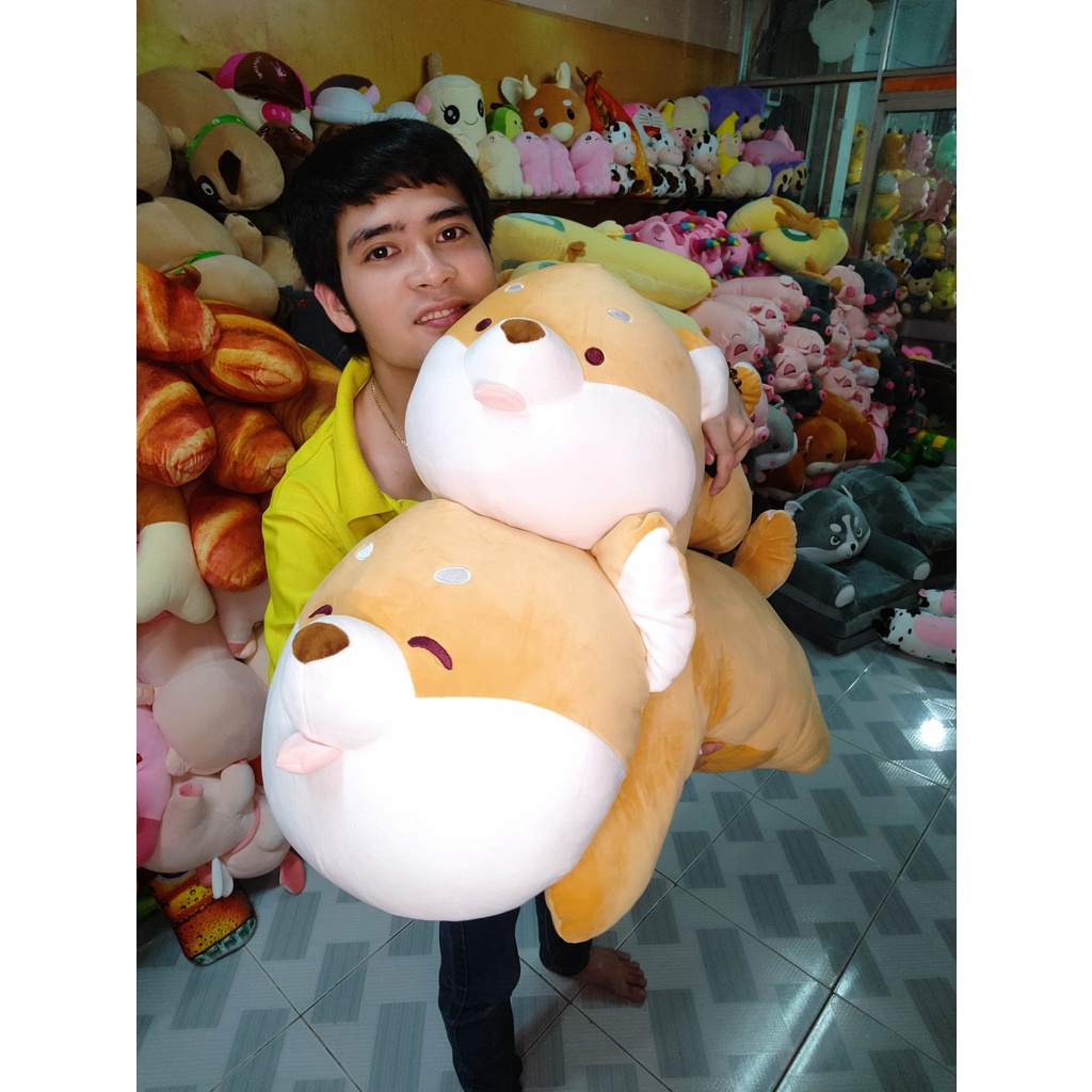 Gấu Bông Chó Shiba Mềm Mịn Cao Cấp