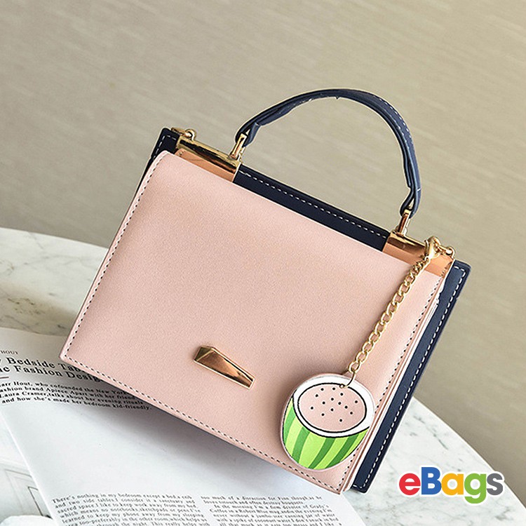 [ Mẫu Độc Đáo ] Túi Xách Nữ Kiểu Dáng Độc Đáo Móc Khóa Hình Trái Cây Dễ thương TEB277