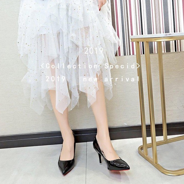 Giày cao gót Da Lì  đế nhọn 5cm kiểu dáng thanh lịch TTC3