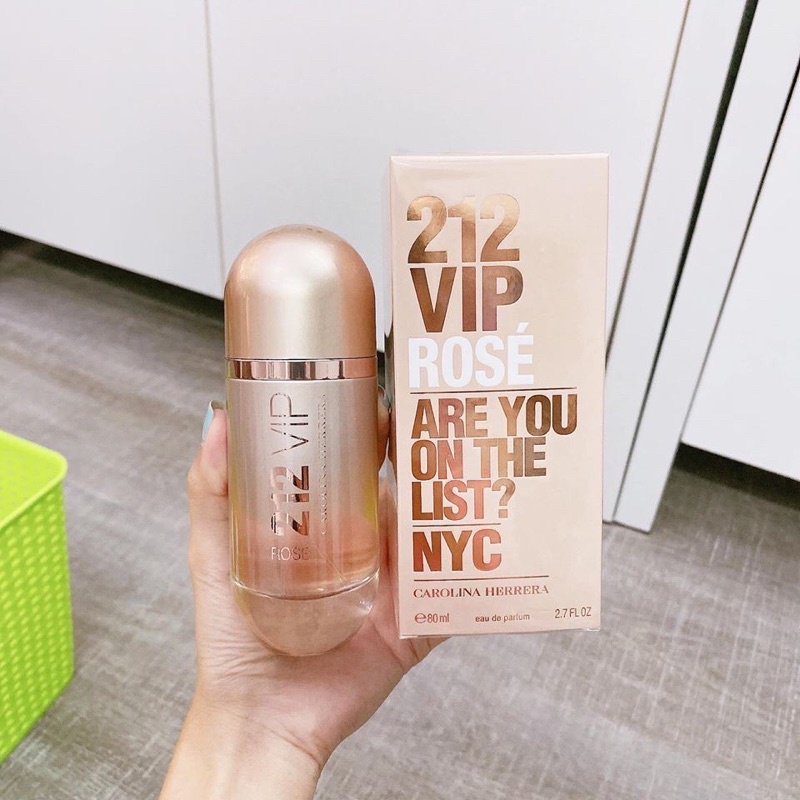 Nước hoa nữ 212 VIP ROSE 80ml FULL SEAL_chuẩn authentic