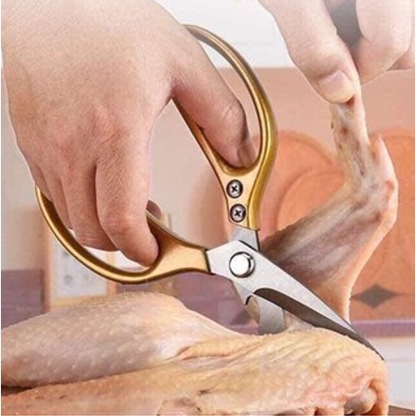 Kéo Cắt Gà Kéo Nhật Làm Bếp Đa Năng Cắt Vải Cắt Giấy SK5 Siêu Sắc Size Lớn 23 cm