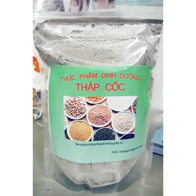 Bột THẬP CỐC DINH DƯỠNG thơm ngon thay thế bữa ăn hộp 1kg (Gồm 10 loại hạt và đậu)