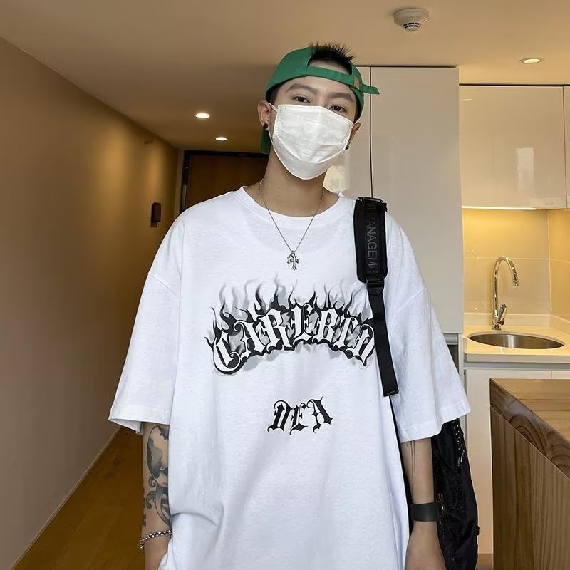 Áo Thun Ngắn Tay In Chữ Phong Cách Hiphop Thời Trang Mùa Hè Dành Cho Nam