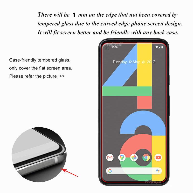 Kính Cường Lực 9h Bảo Vệ Màn Hình Cho Google Pixel 4A 5G Tempered glass Pixel 4A 4G