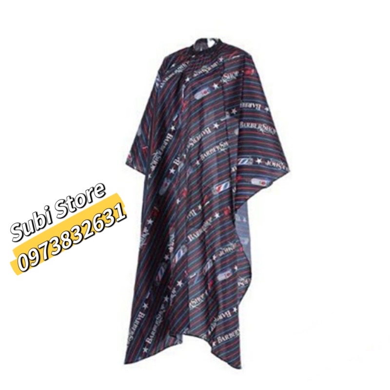 Khăn choàng cắt tóc BARBERSHOP Black New VS2