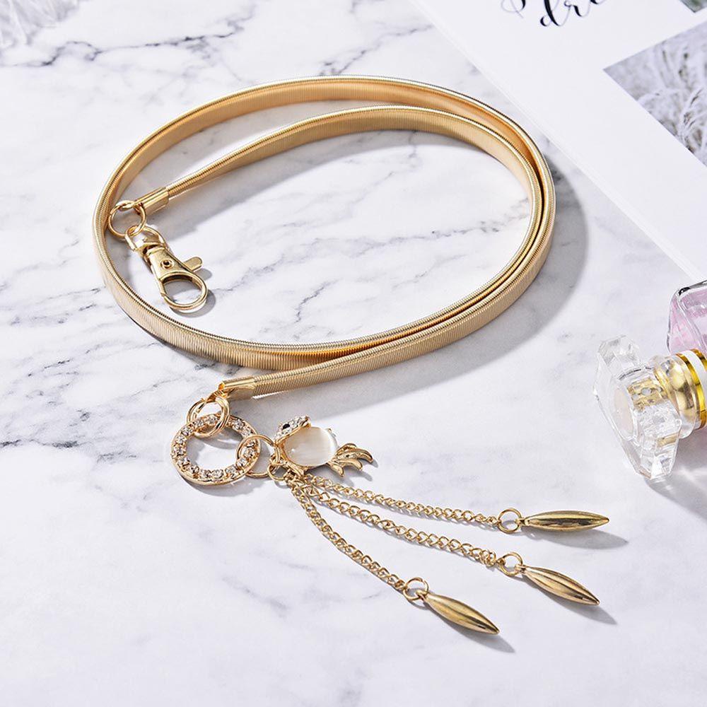 JARRED Thắt Lưng Dây Mỏng Phối Tua Rua Thời Trang Cho Nữ