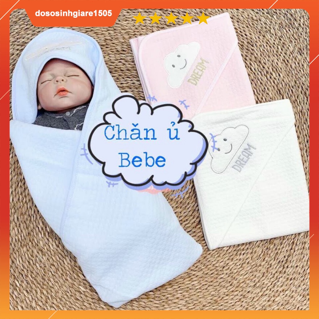 Choàng ủ, khăn choàng bế quấn bé sơ sinh Cotton Bông cao cấp Bebe