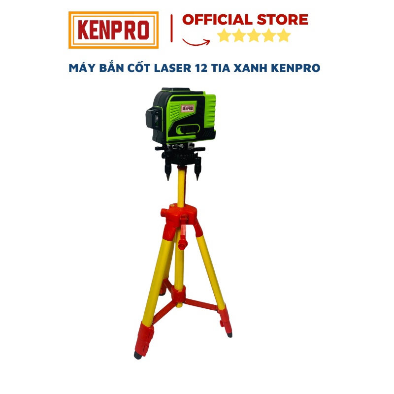 Máy Cân Mực Laser KenPro 12 Tia Xanh Bắn Cốt Thăng Bằng Laser Bảo Hành 6 Tháng