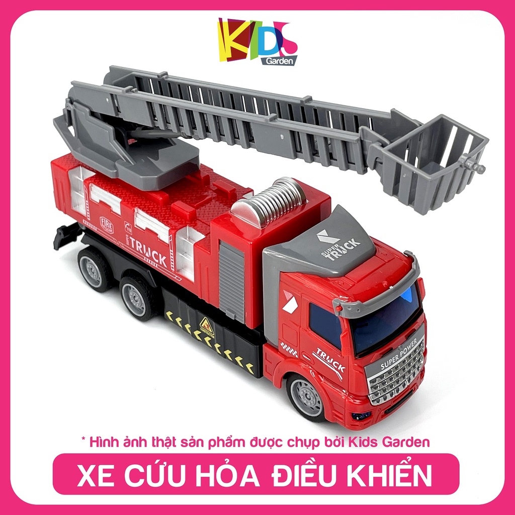 Xe đồ chơi cứu hỏa điều khiển từ xa cho bé XDCDK02 KIDS GARDEN
