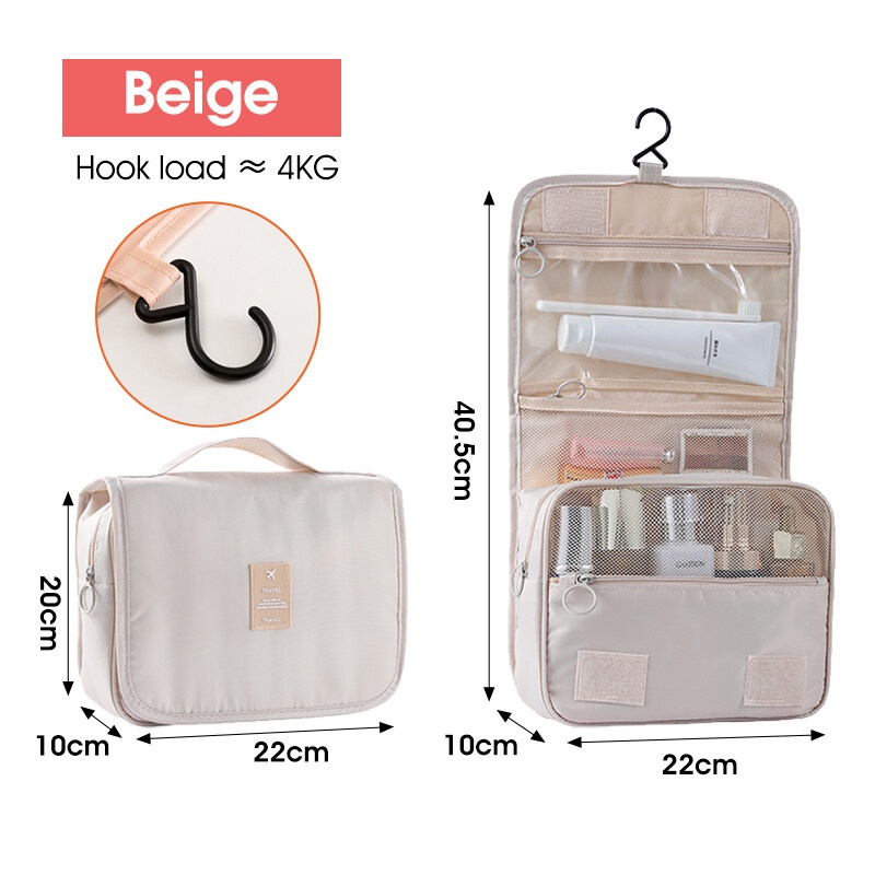 [Hàng mới về] Túi đựng mỹ phẩm trong suốt chống thấm nước sức chứa lớn đa năng