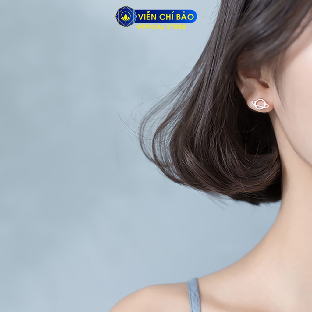Khuyên tai bạc nữ Tiểu tinh cầu chất liệu bạc 925 thời trang phụ kiện trang sức nữ Viễn Chí Bảo E077