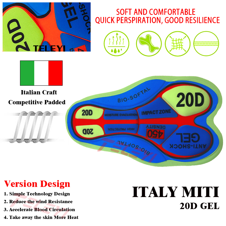 Quần Short Đạp Xe Có Đệm Gel 20D Nhanh Khô Thời Trang 2023 Cho Nam