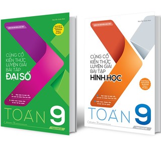 Sách Combo Củng cố kiến thức luyện giải bài tập Đại số & Hình học Toán 9 (theo chủ đề)