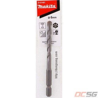 Mũi khoan tường Makita 6mm chân lục giác NZ cho máy bắn vít D-31491