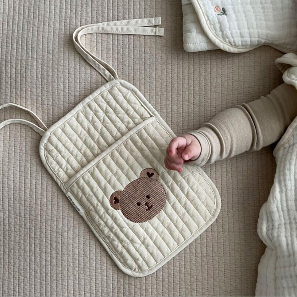 Túi Đựng Tã Lót / Đồ Dùng Em Bé Treo Giường Tiện Dụng 1 #