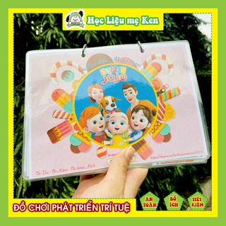 - Học liệu bóc dán chủ đề Super JoJo, học liệu montessori, giáo dục sớm cho bé