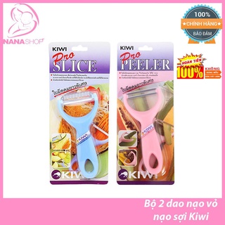 Set 2 dao bào sợi + nạo vỏ chính hãng Kiwi Thái Lan