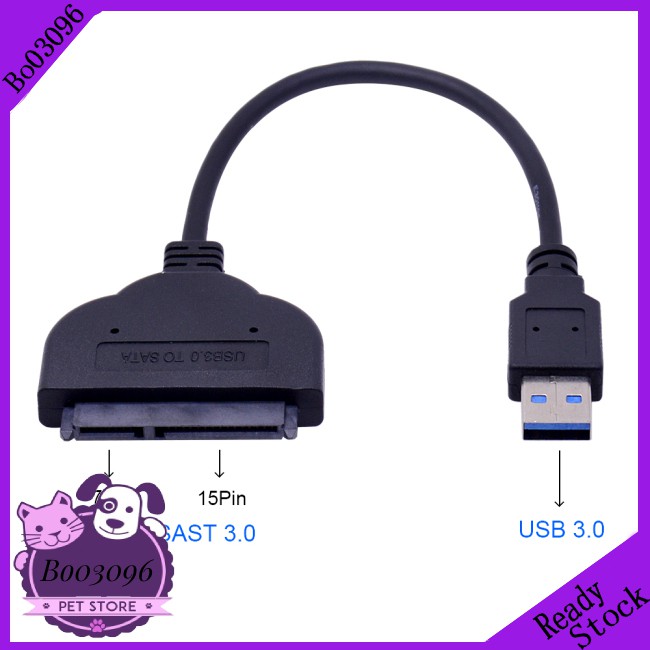 Cáp Chuyển Đổi 5gbps Usb 3.0 Sang Sata 3.0 Usb3.0 Sang Serial Ata Iii 7 + 15 22pin